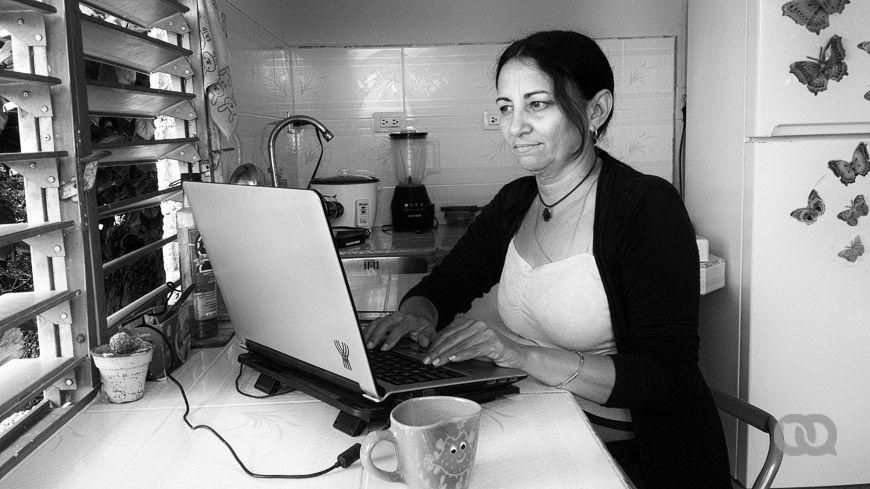 La guionista de "Luna mía", Olga Montes (Artemisa, 1973).