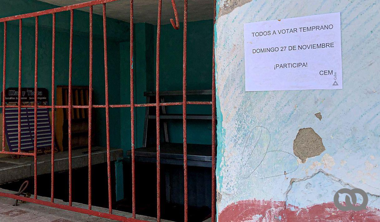 pared cartel votaciones Cuba
