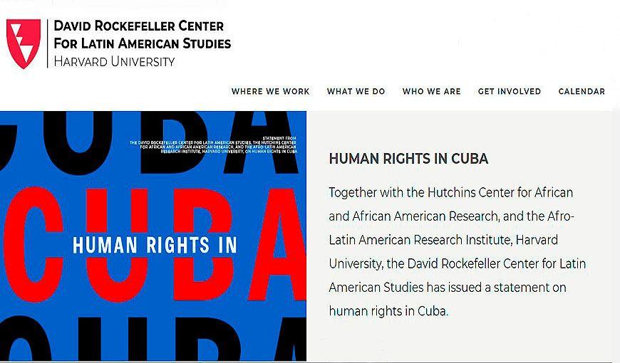 Página web del Centro David Rockefeller de Estudios Latinoamericanos