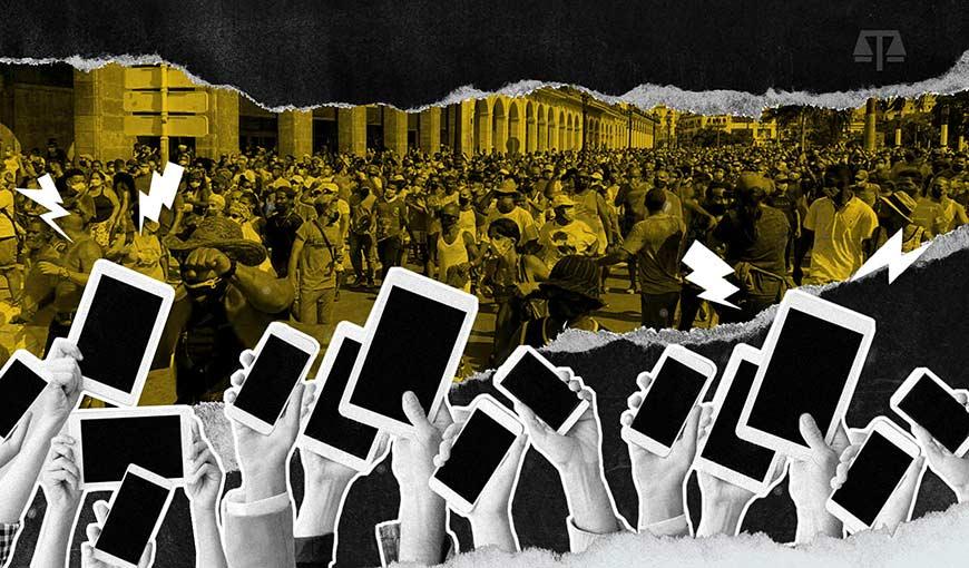 papel de las redes sociales e internet en las protestas del 11 de julio en Cuba