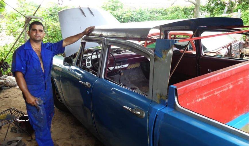 Las metamorfosis de un auto en Cuba