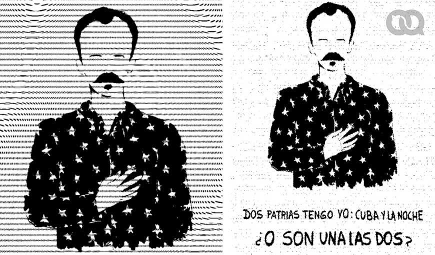 José Martí, Cuba, poema, Dos patrias, delito de clandestinidad de impresos