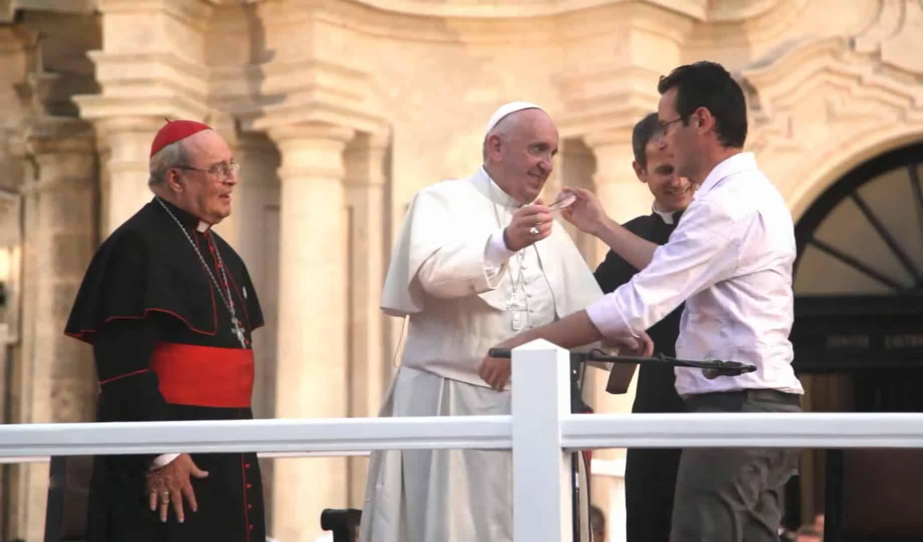 El joven que habló con el Papa