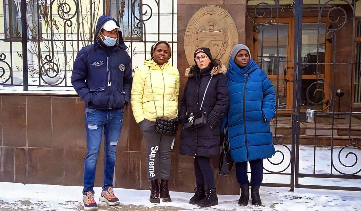 personas frío Rusia