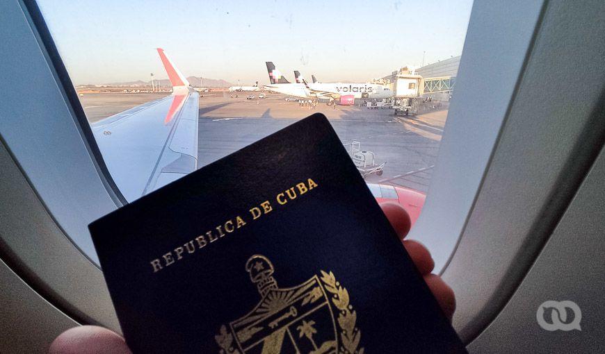 pasaporte Cuba avión