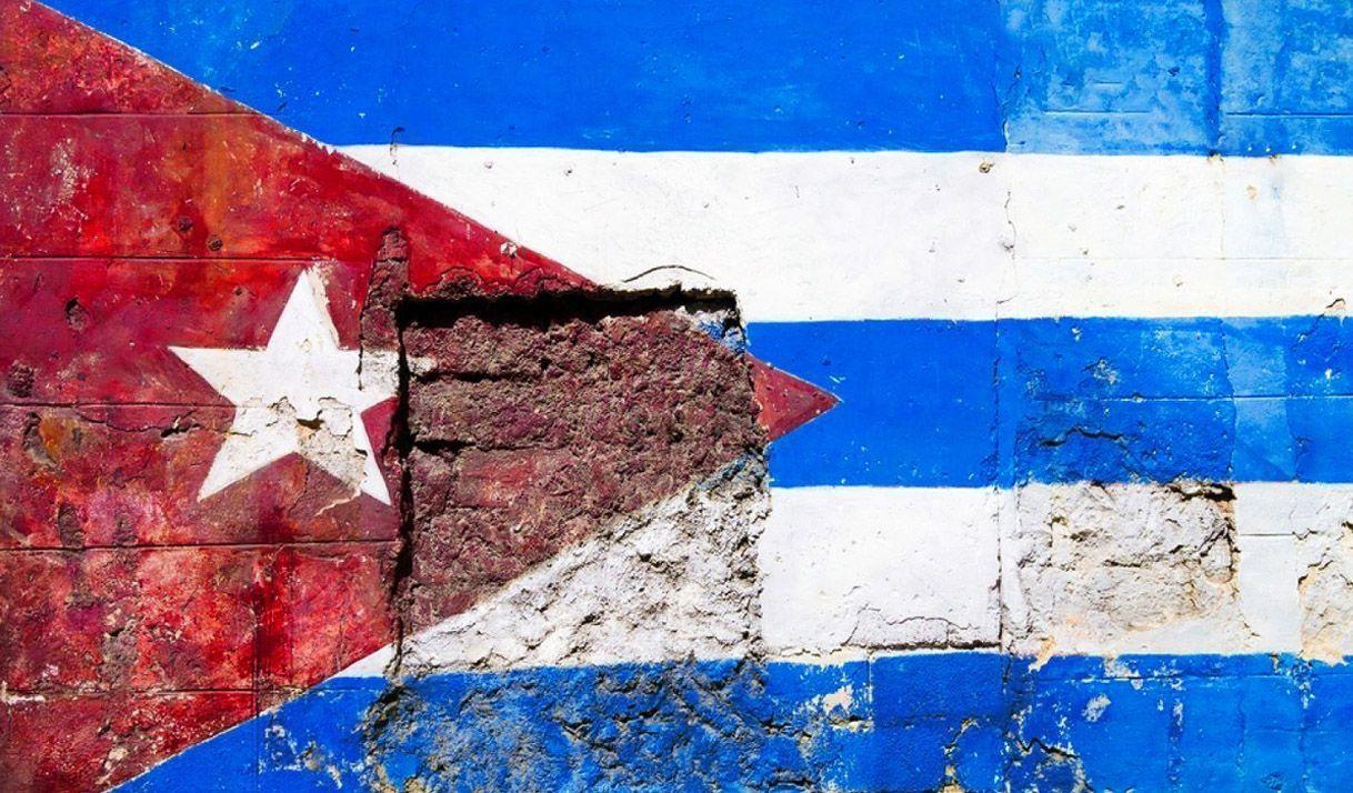 bandera cubana pared