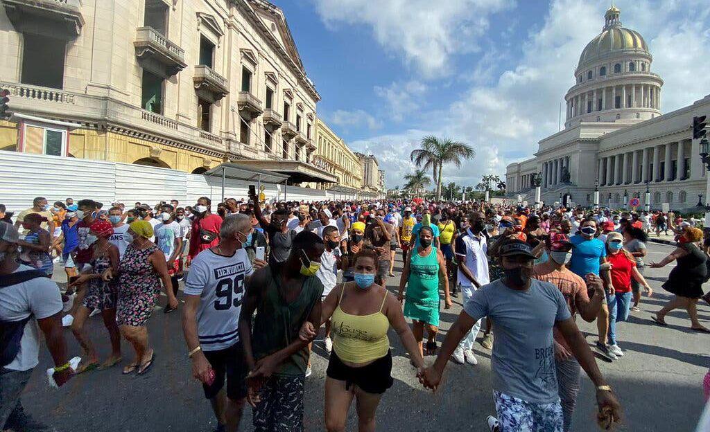Protestas en 11 de julio en Cuba / Foto: Reuters