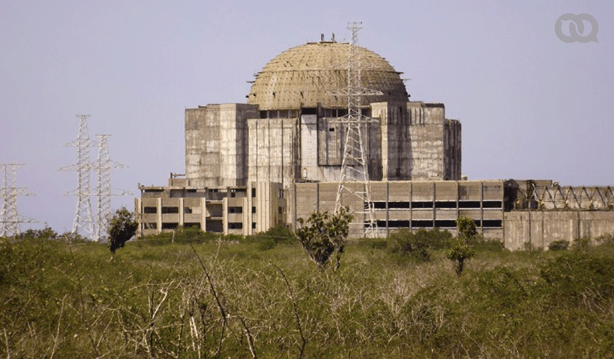 Vista del reactor de la central electronuclear. Foto: Lenier González.