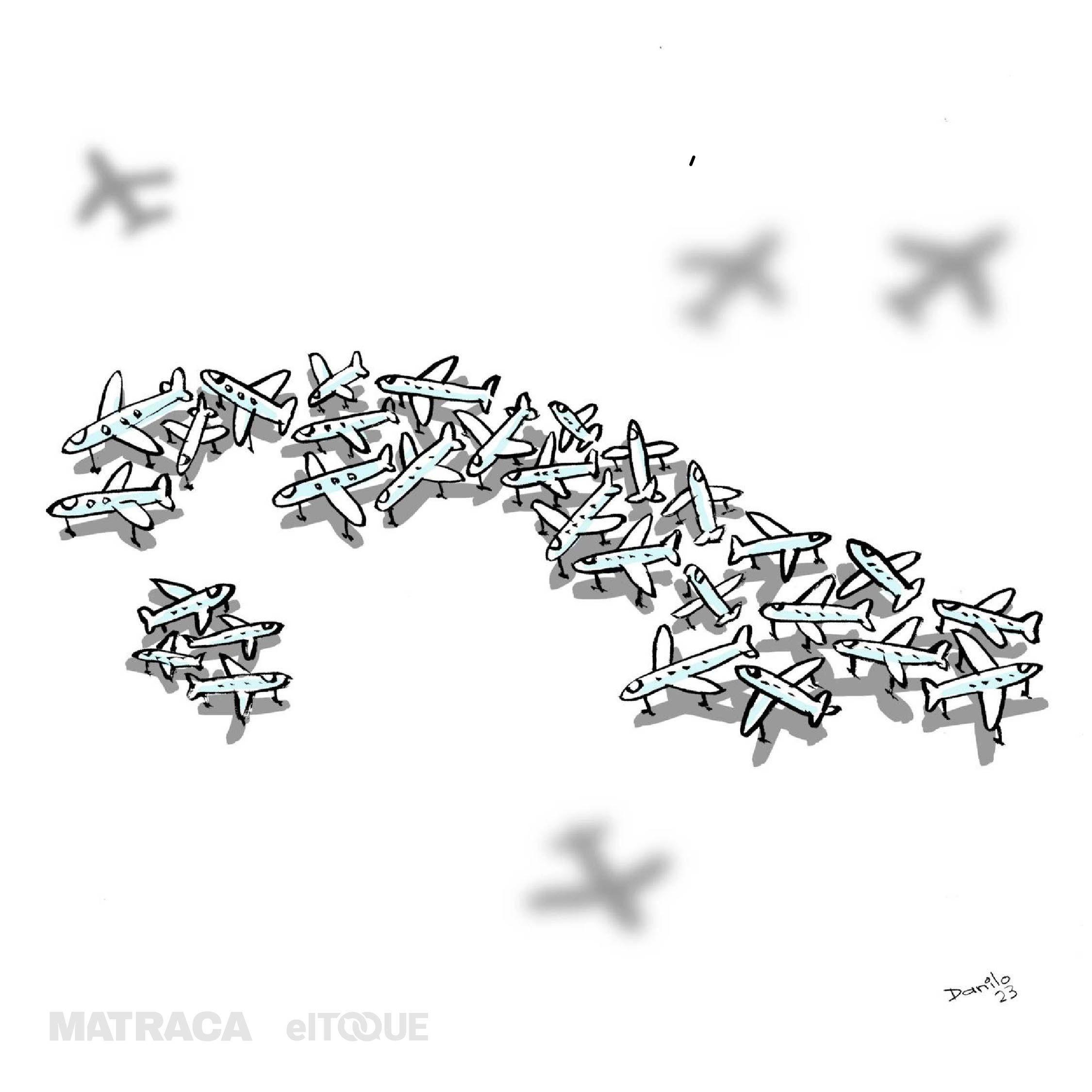 ilustración migrantes Cuba