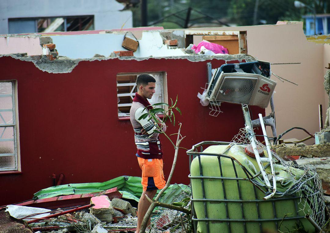 El tornado arrasó con techos, equipos y viviendas enteras. Foto: Marcos Paz.
