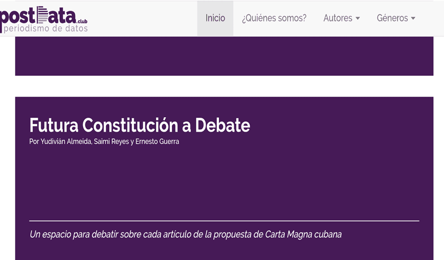 Postdataclub ofrece un espacio de debate por cada uno de los artículos del proyecto constitucional. Imagen: elTOQUE
