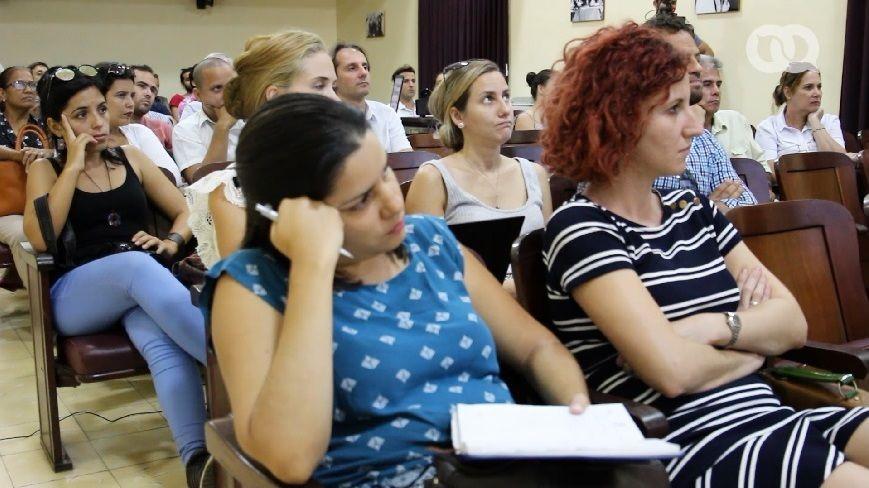 Participantes en la presentación y debate del Especial "La Cuba que viene", La Habana, 2018.