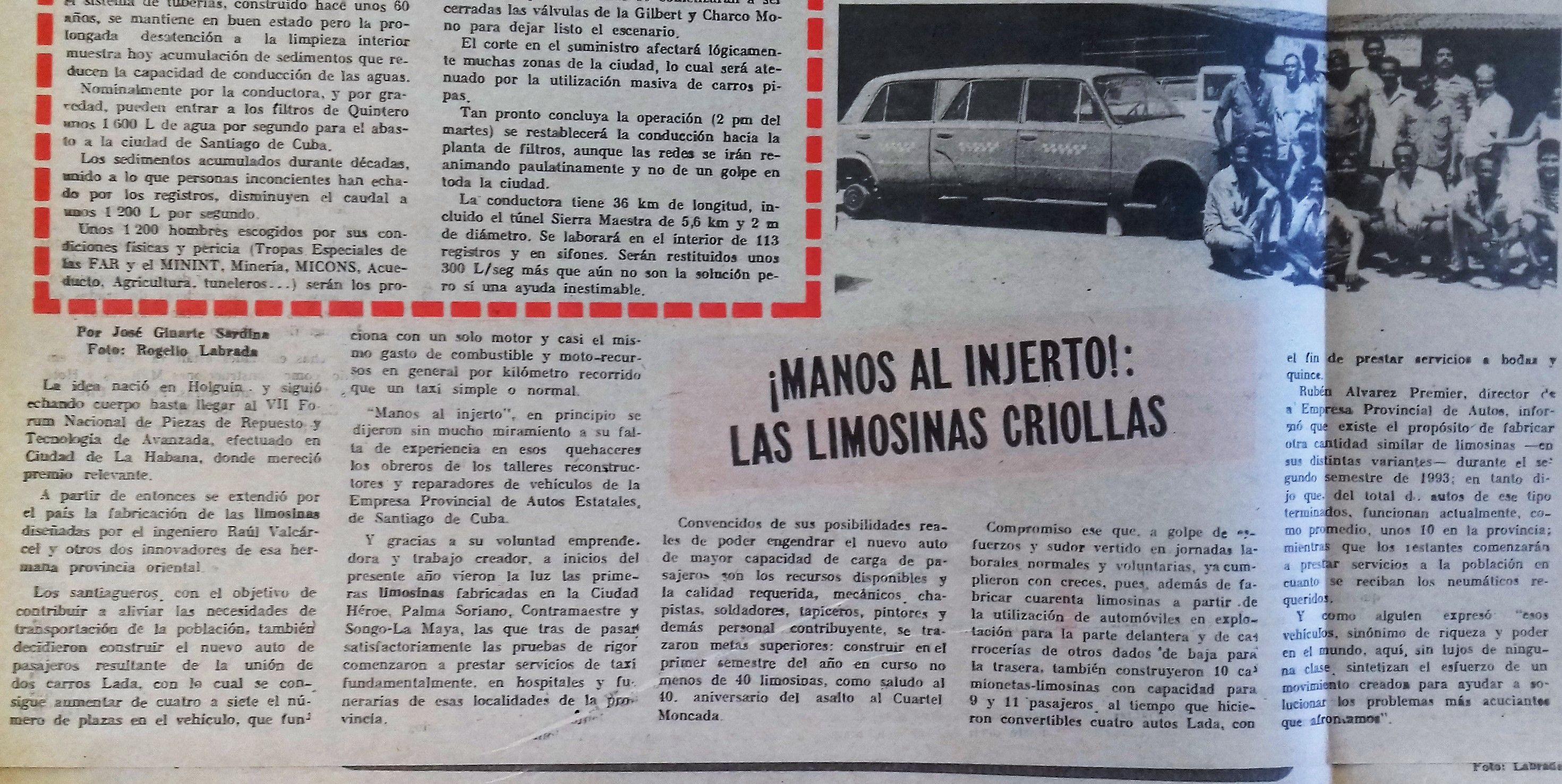 Semanario Sierra Maestra 1993 taxis.jpg